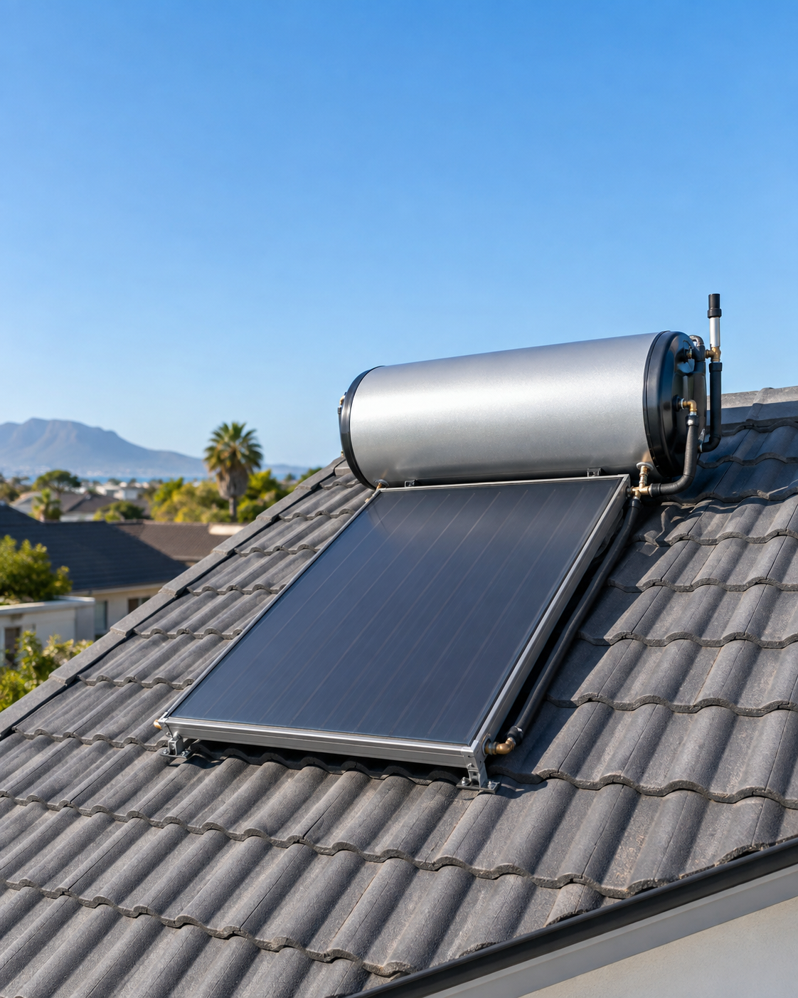 Solar geyser installation